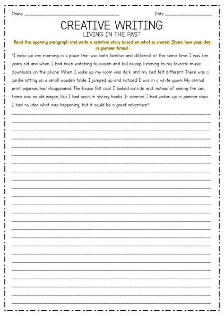 Free 4th Grade Writing Worksheets PDF – Printable & Free