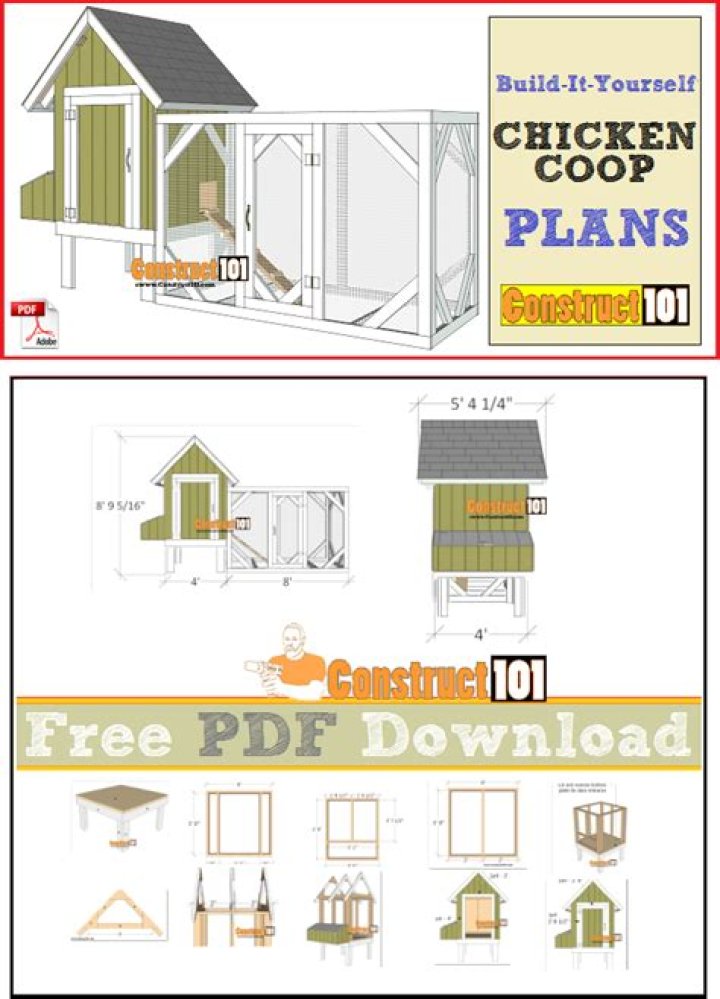 4x4 Chicken Coop Plans PDF – Build a Durable DIY Chicken Coop Fast