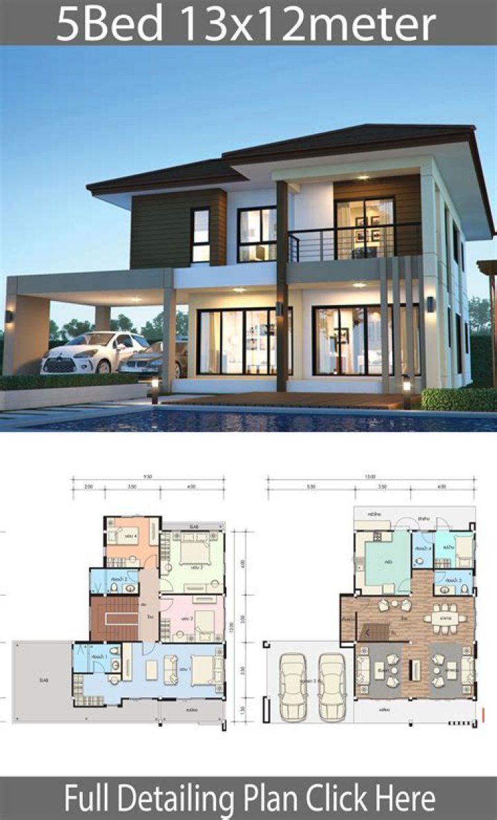 5 Bedroom House Plans PDF Free Download – Instant Download