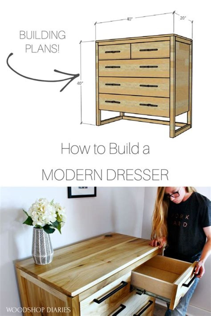5-Drawer Dresser Plans PDF – Easy DIY Furniture Blueprints