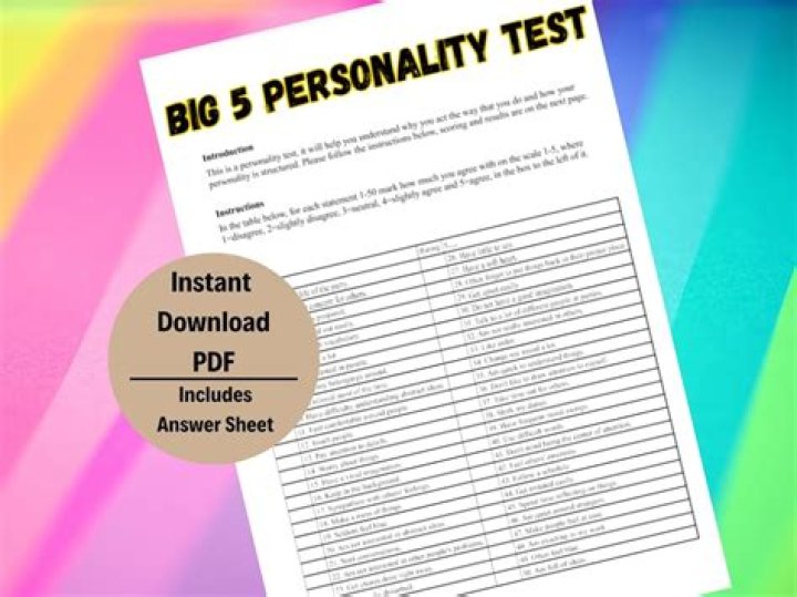 Take the 5-Factor Personality Test PDF – Discover Your Traits
