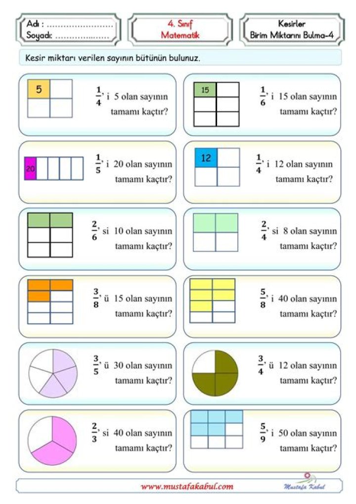 Matematik Yaprak Test PDF 5. Sınıf İşleri & Örnekler