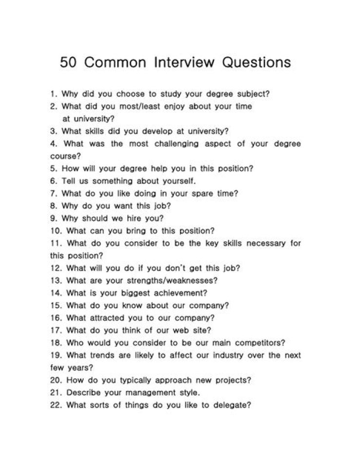 50 Common Interview Questions PDF: Master Your Next Job Interview