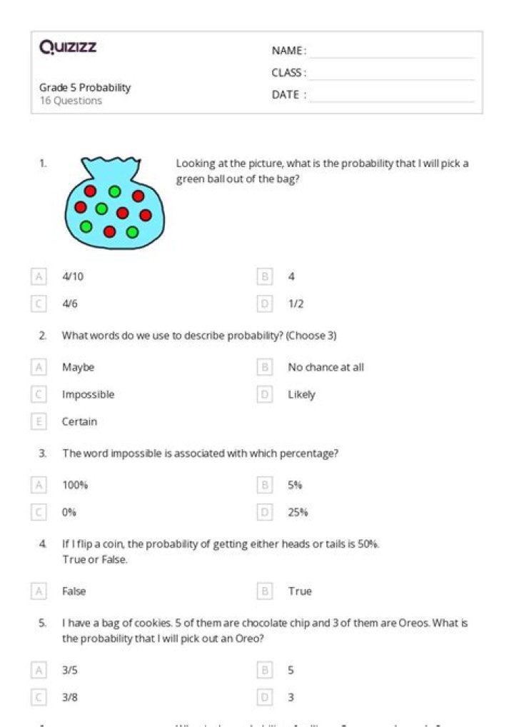50 Probability Questions PDF – Master Probability with Practice Problems