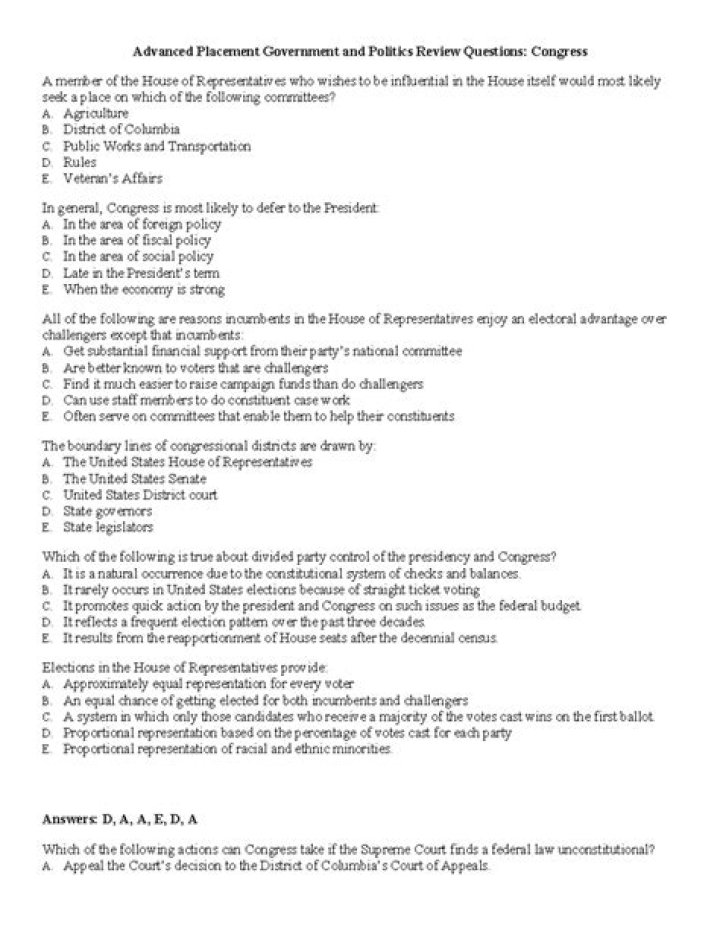 500 AP US Government Questions PDF – Perfect Study Guide