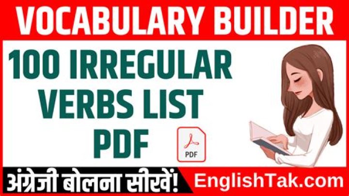 500 Irregular Verbs List PDF with Hindi Meanings – Download Now