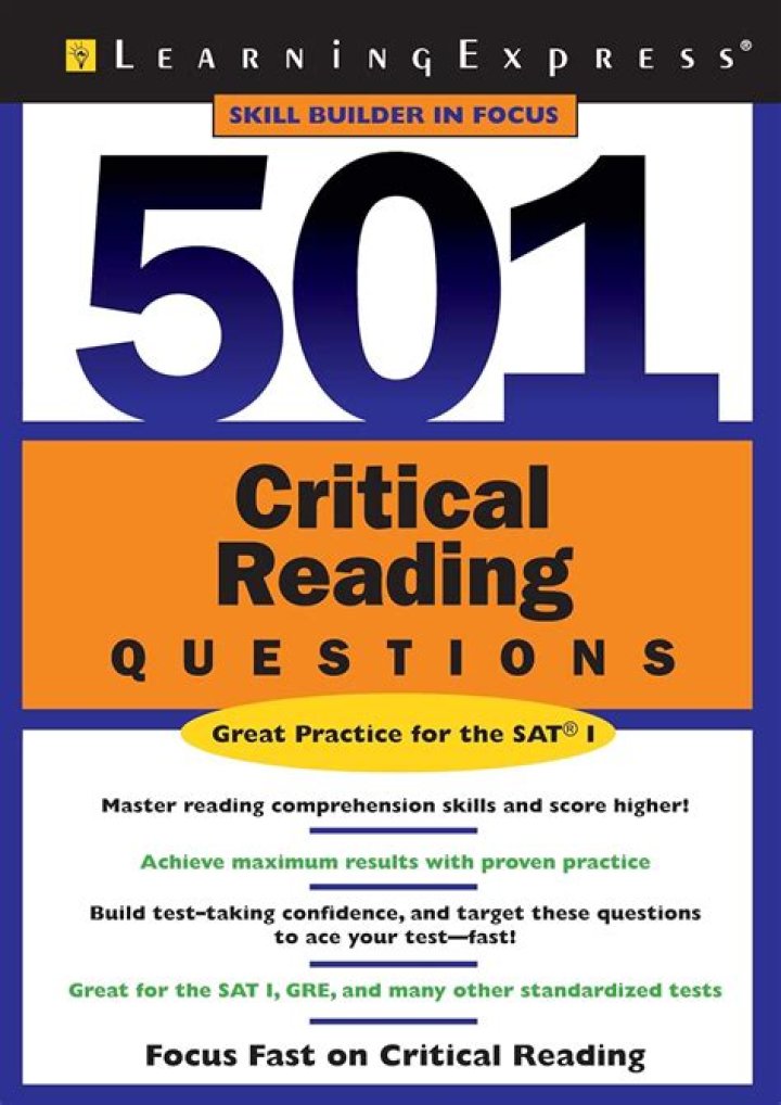 501 Critical Reading Questions & Answers PDF – Master Reading Comprehension