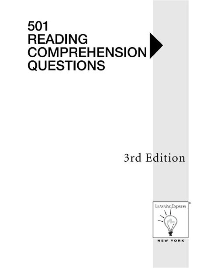 501 Reading Comprehension Questions 3rd Edition PDF – Practice Workbook