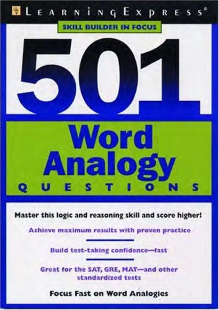 Free 501-Word Analogy Questions PDF for Instant Download