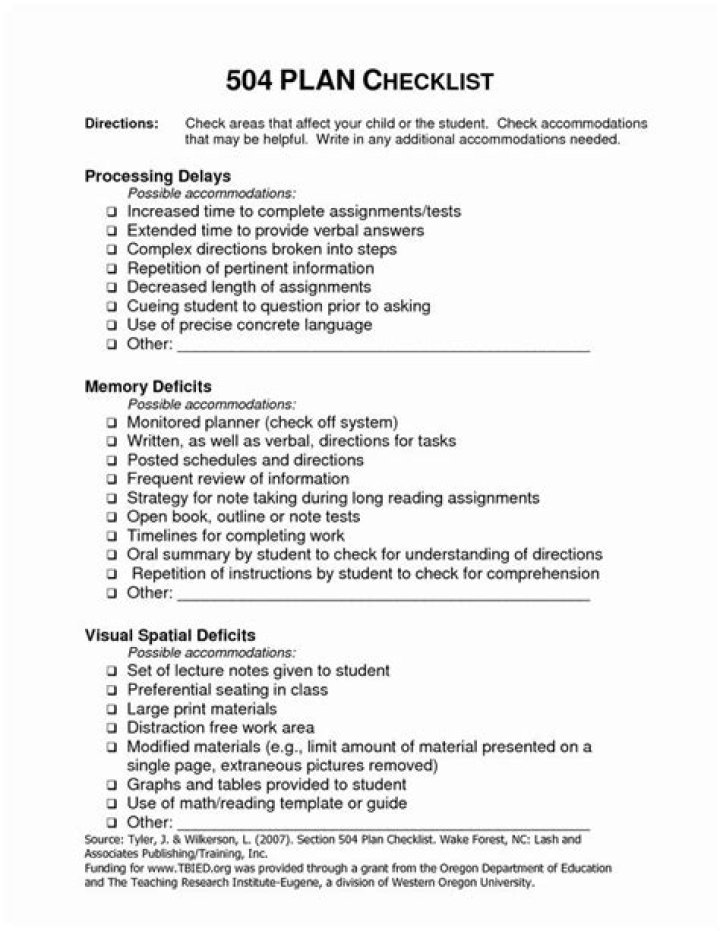 504 Plan Accommodations List PDF: What Schools Must Provide