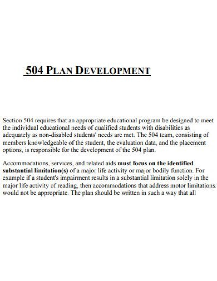 How to Get a 504 Plan PDF – Step-by-Step Guide