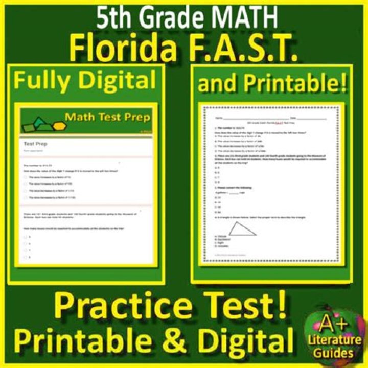 5th Grade Fast Math Practice Test PDF – Instant Download