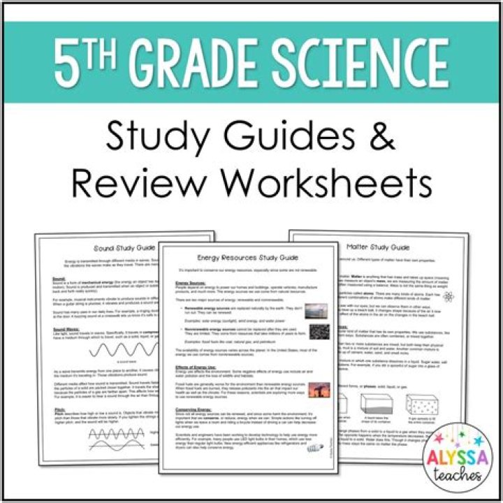 5th Grade Science FSA Review Practice Test PDF – Instant Download