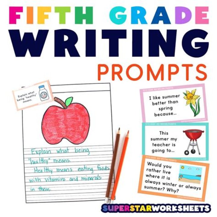 Free 5th Grade Writing Prompts Worksheets PDF – Instant Download