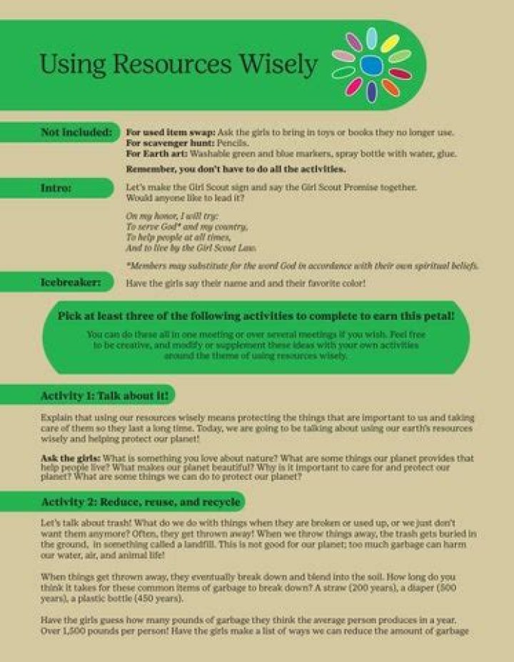 6.2 Using Resources Wisely: Answer Key PDF for Full Guidance