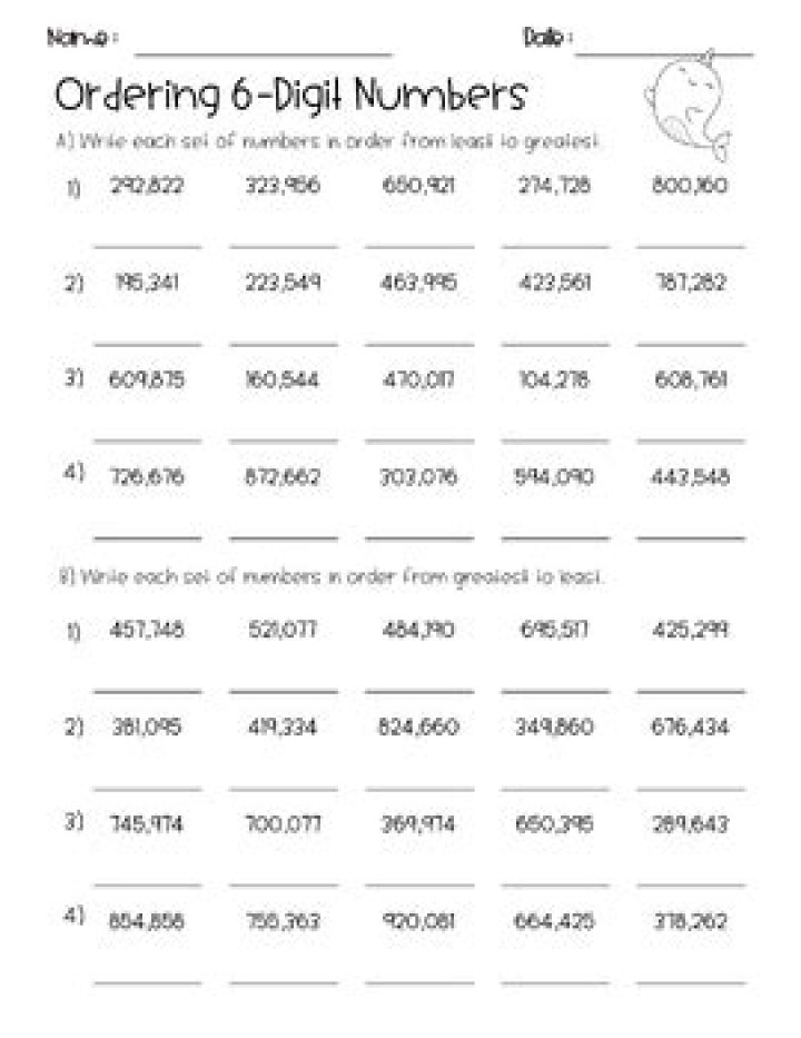Free 6-Digit Number List PDF Download Now