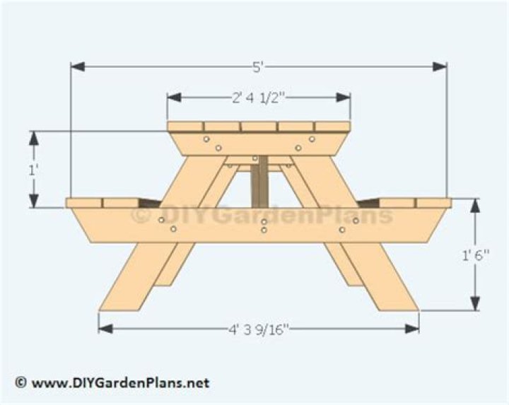 6 Foot Picnic Table Plans PDF – Easy DIY Outdoor Seating Designs
