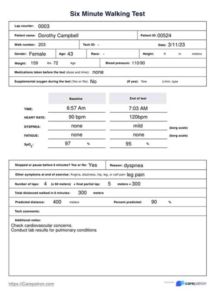 6-Minute Walk Test for Oxygen Levels: Expert PDF Guide