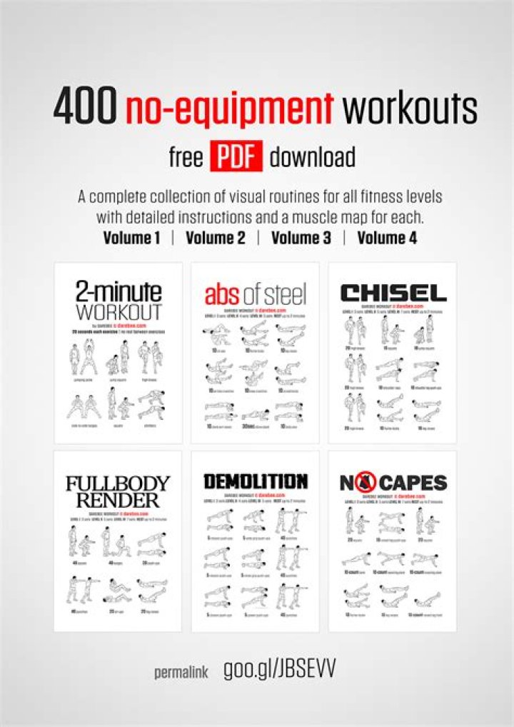 6 Week Home Workout Plan No Equipment – Free PDF Guide