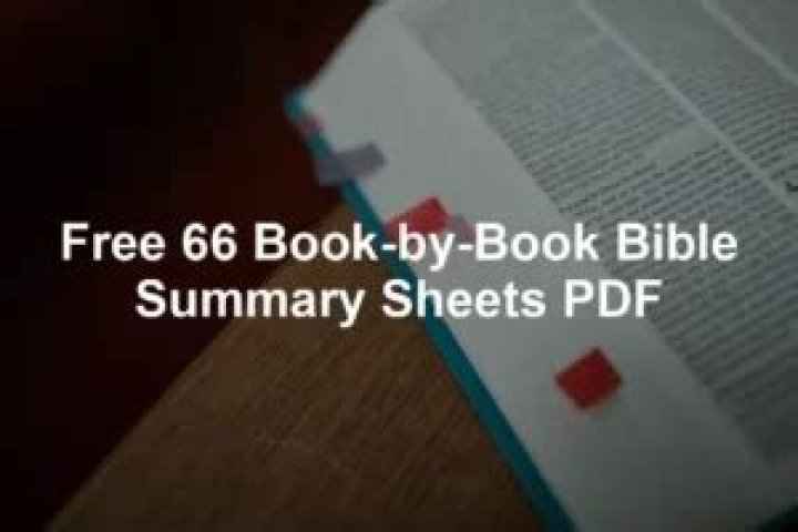 66 Bible Summary Sheets by Book – PDF Download