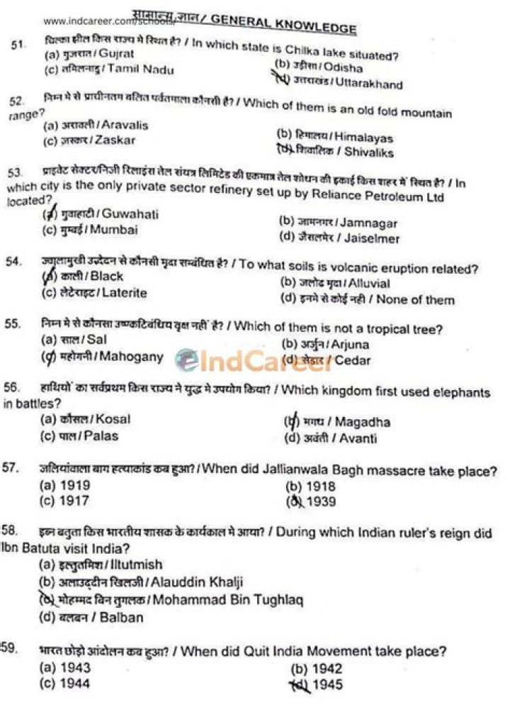 6th Class 6 PDF Rashtriya Military School Question Papers – Exam Practice Download