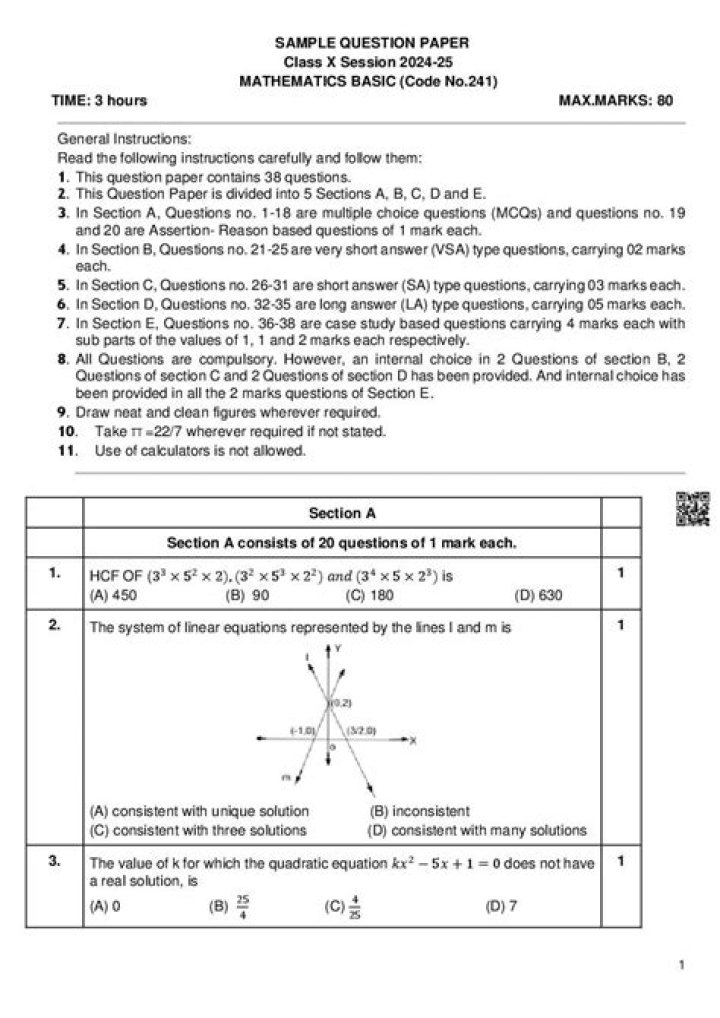 Free 6th Class Maths Question Papers PDF 2018 – Download Now