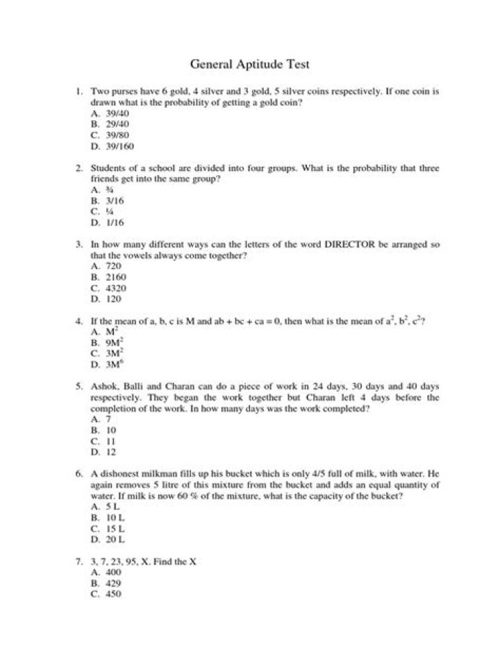 6th Grade Aptitude Test PDF: Practice & Prep