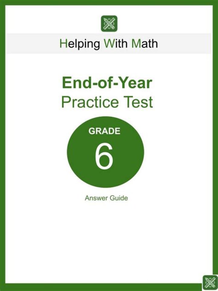 6th Grade End of Grade National Test PDF Practice Tests
