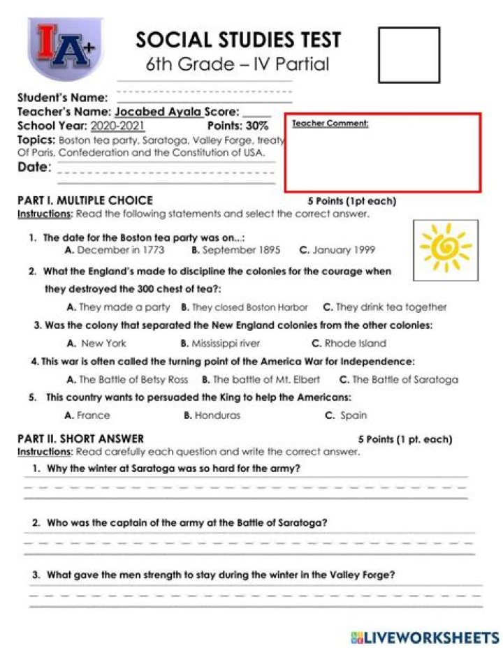 6th Grade Social Studies Test PDF – Download Ready Study Resource