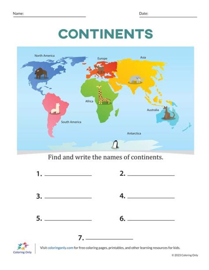7 Continents Name List PDF: Complete Guide