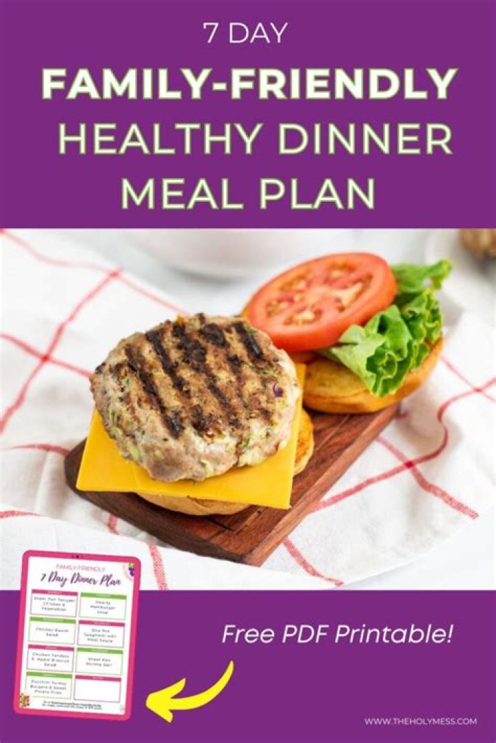 7-Day Family Meal Plan PDF – Easy Weekly Meals for Healthy Families