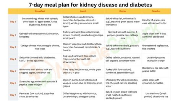 7-Day Kidney-Friendly Meal Plan PDF for Better Health