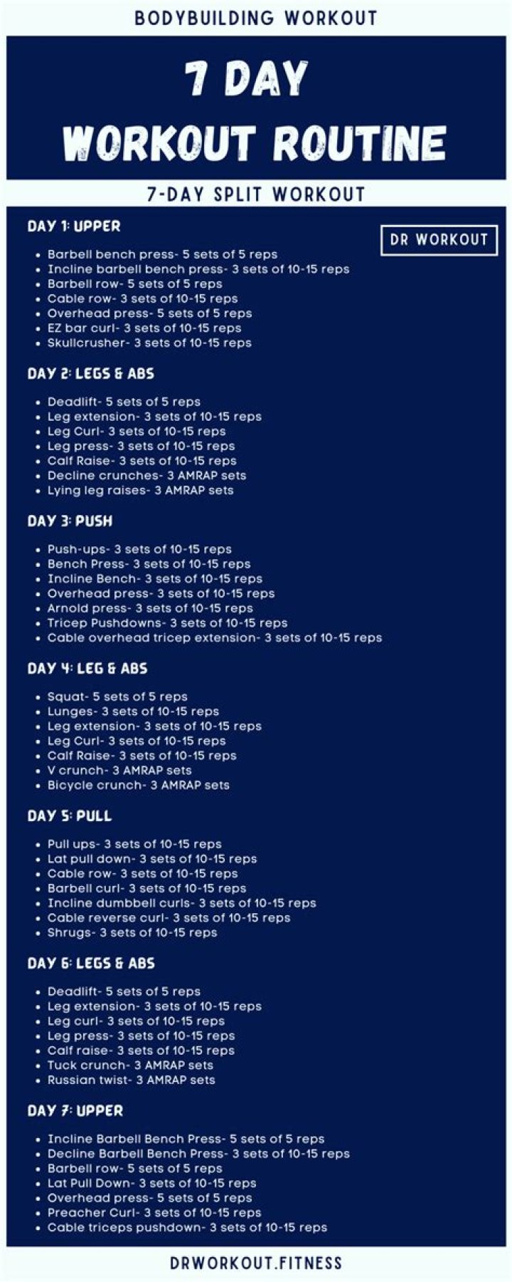 7-Day Home Workout Plan PDF – Full Strength & Flex Routine