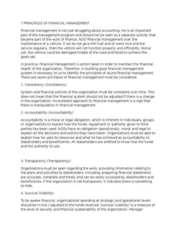Master Your Finances: 7 Principles of Financial Management PDF