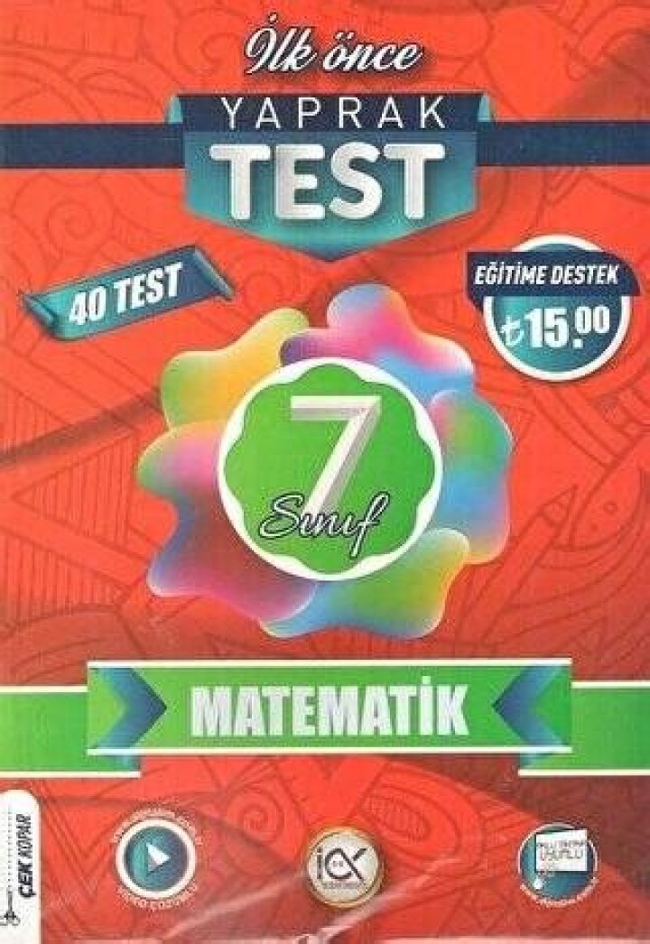 7.sÄ±nÄ±f Matematik Yaprak Test PDF – Ekstra Anlık Öğrenme Noktası