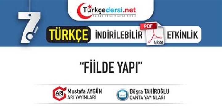 7. Sanıf Türkçe Fiilde Yapım Test PDF – Verify & Download Now