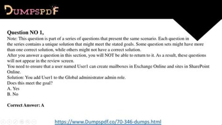 70-346 Questions 131 Dump PDF: Complete Exam Guide
