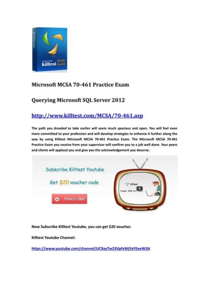 70-461 Questions & Answers PDF: Expert Guide & Practice Tests