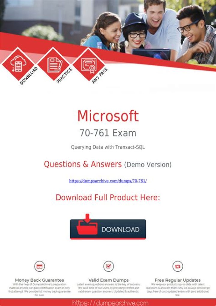 70-761 Exam Questions PDF – Practice Tests & Study Guide