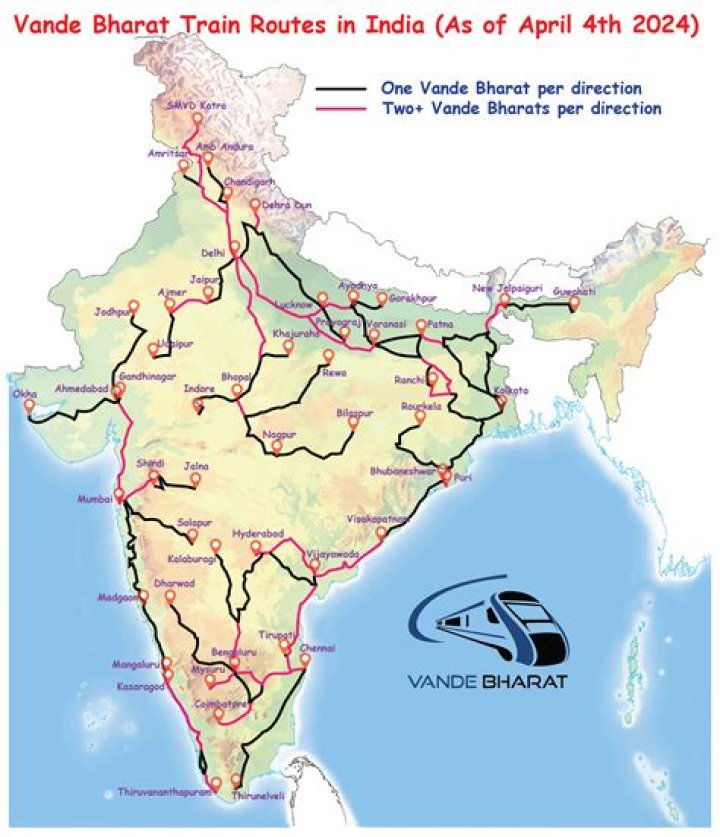 Download 75 New Vande Bharat Express Routes PDF – Complete List
