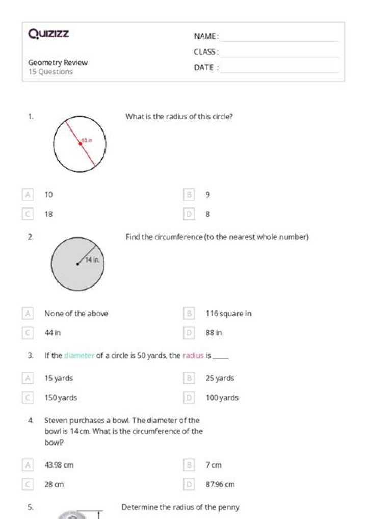 7th Grade Geometry Worksheets PDF for Easy Homework & Exam Prep