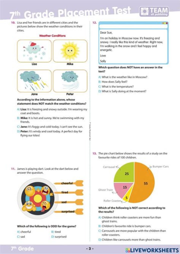 Free 7th Grade Science Placement Test PDF – Practice & Prepare