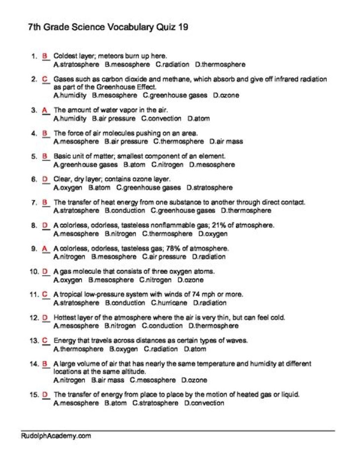 7th Grade Science Questions & Answers PDF – Perfect Study Guide