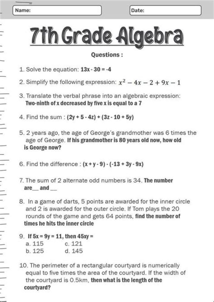 7th Grade SS Questions PDF – Practice Tests & Worksheets