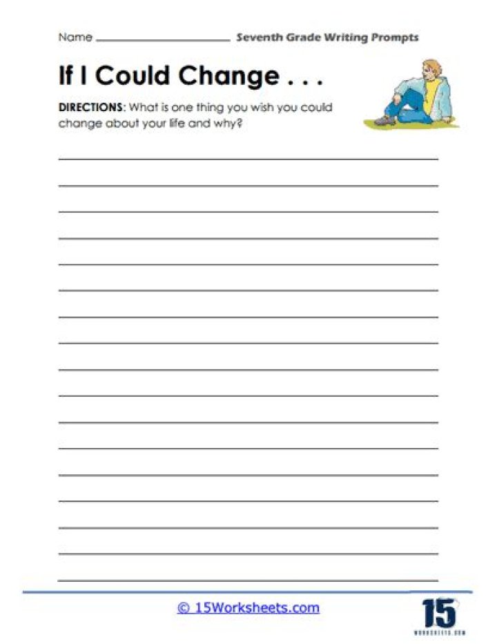 7th Grade Writing Worksheets PDF – Free Printable Practice for Students