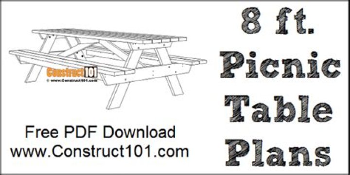 8 Foot Picnic Table Plans PDF for Backyard Gatherings