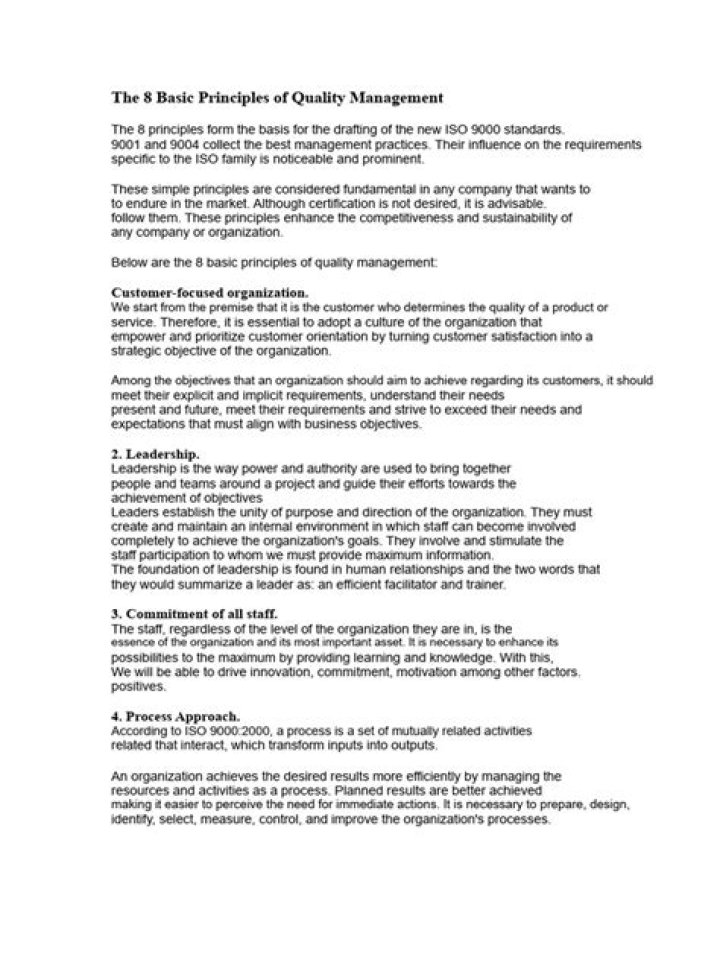 8 Principles of Quality Management PDF: Master Quality Control