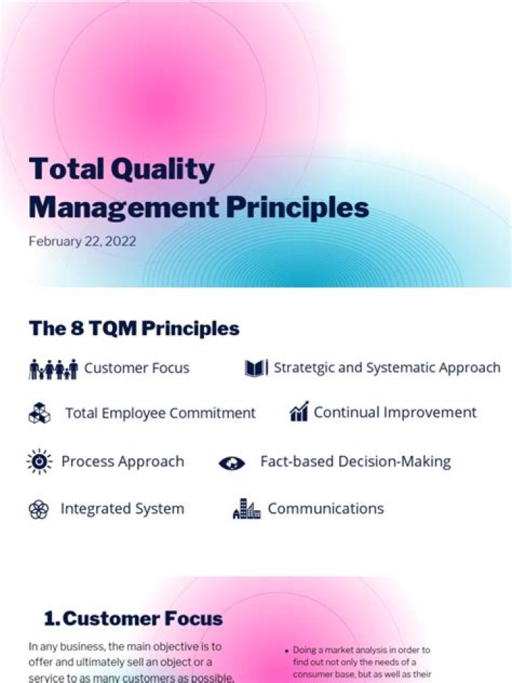 8 Principles of Total Quality Management PDF: Master Quality Excellence