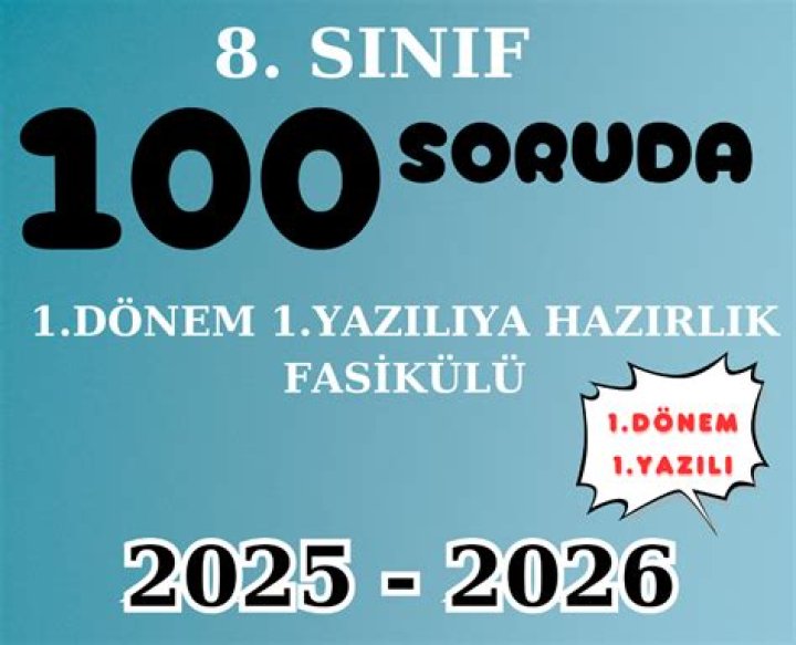 8. SÃ±ıf Türkçe 100 Soruluk Test PDF – Öğren Hızlı