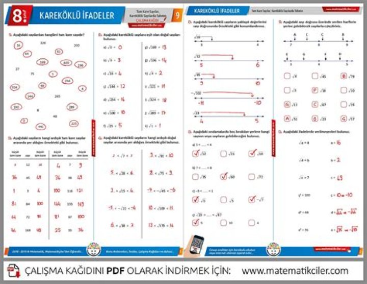 8.sÄ±nÄ±f Türkçe Cümle Türleri Test Indir PDF Her Yapın